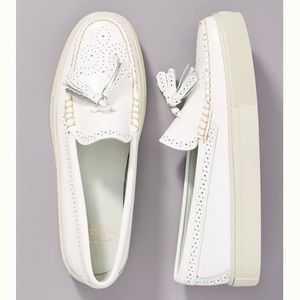 New Leather Estelle Oxford Slip-On Sneakers Sz 8.5